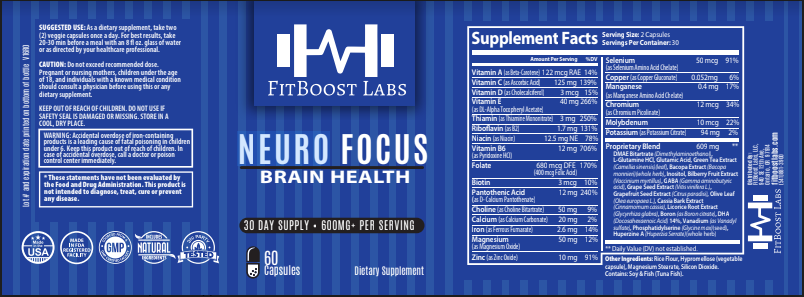 Neuro Focus - Brain Health supplement